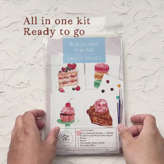Sweet Treats Watercolor Kit by Jean Choe Art & Design