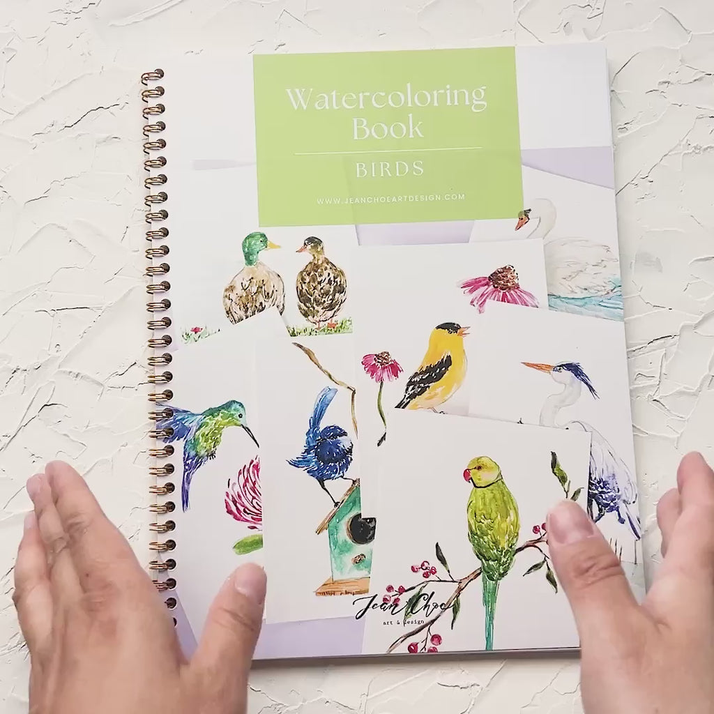 Birds Watercolor Workbook by Jean Choe Art & Design