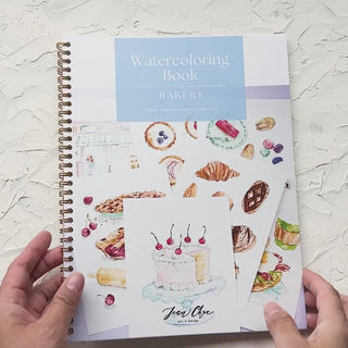 Bakery Watercolor Workbook by Jean Choe Art & Design