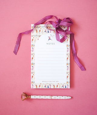 "Reach for the Sky" Watercolor Notepad for Desk from Jean Choe Art & Design - Notepads