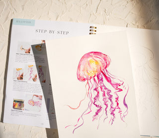 Seashores Watercoloring Book – Relaxing Ocean Art to Paint from Jean Choe Art & Design - Coloring Books