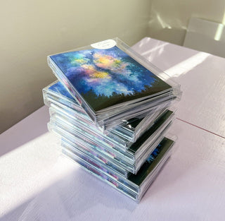 Set of 6 Watercolor Night Sky Greeting Cards from Jean Choe Art & Design - Blank Cards