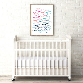 Summer Smiles Watercolor Art Print: Abstract Giclée Wall Art from Jean Choe Art & Design - Watercolor