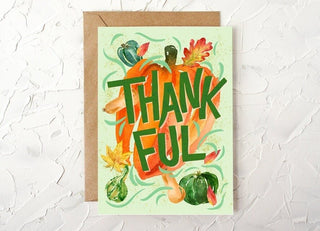 Thankful Pumpkin Greeting Card for Fall or Thanksgiving from Jean Choe Art & Design - Other Baby