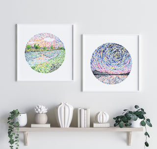 "Walk Along the Shores" Art Print: Impressionistic Landscape from Jean Choe Art & Design - Giclée