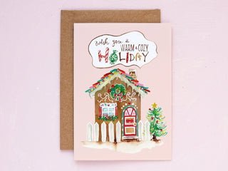 Warm & Cozy Gingerbread Holiday Card from Jean Choe Art & Design - Other Retail & Shop Fitting