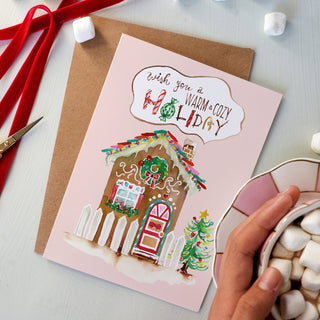 Warm & Cozy Gingerbread Holiday Card from Jean Choe Art & Design - Other Retail & Shop Fitting