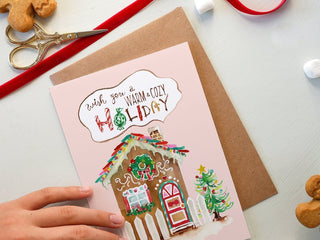 Warm & Cozy Gingerbread Holiday Card from Jean Choe Art & Design - Other Retail & Shop Fitting