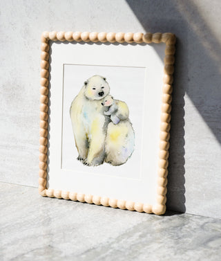 Warmest Place (Original) with Turned Wood Frame from Jean Choe Art & Design - Watercolor
