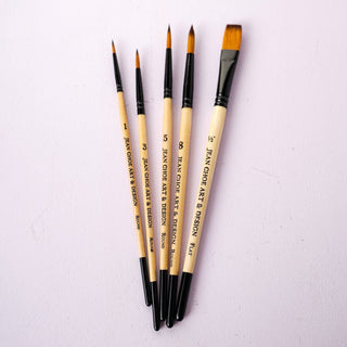 Watercolor Brush Set of 5 for Beginners from Jean Choe Art & Design - Art Paint