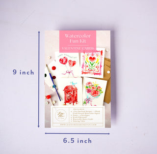 Watercolor Fun Kit: DIY Valentine’s Handmade Cards from Jean Choe Art & Design - Kits