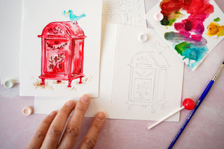 Watercolor Fun Kit: DIY Valentine’s Handmade Cards from Jean Choe Art & Design - Kits