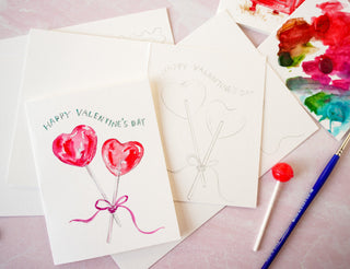 Watercolor Fun Kit: DIY Valentine’s Handmade Cards from Jean Choe Art & Design - Kits