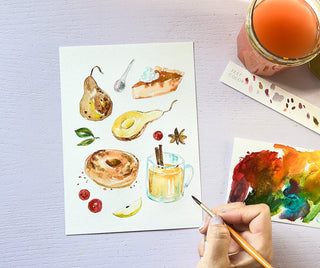fall sweets coloring pages from Jean Choe Art & Design - 