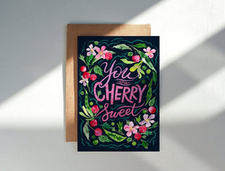 You Are Cherry Sweet Greeting Card from Jean Choe Art & Design - Other Baby