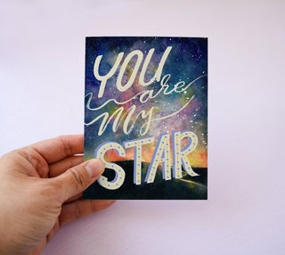 You Are My Star Father’s Day Card – Greeting Card for Dad or Grandad from Jean Choe Art & Design - Other Baby